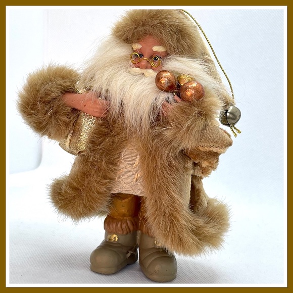 Natural Tone Santa Claus Christmas Tree Ornaments 4 - Picture 2 of 16